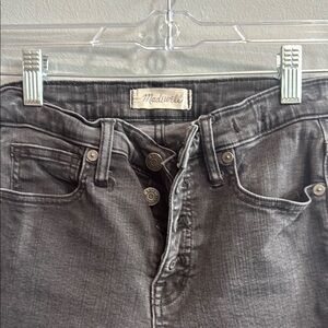 Madewell distressed black High Rise Jeans with Stretch